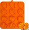 Fall Silicone Mold Halloween Thanksgiving Fall Theme Silicone Mold(Orange)